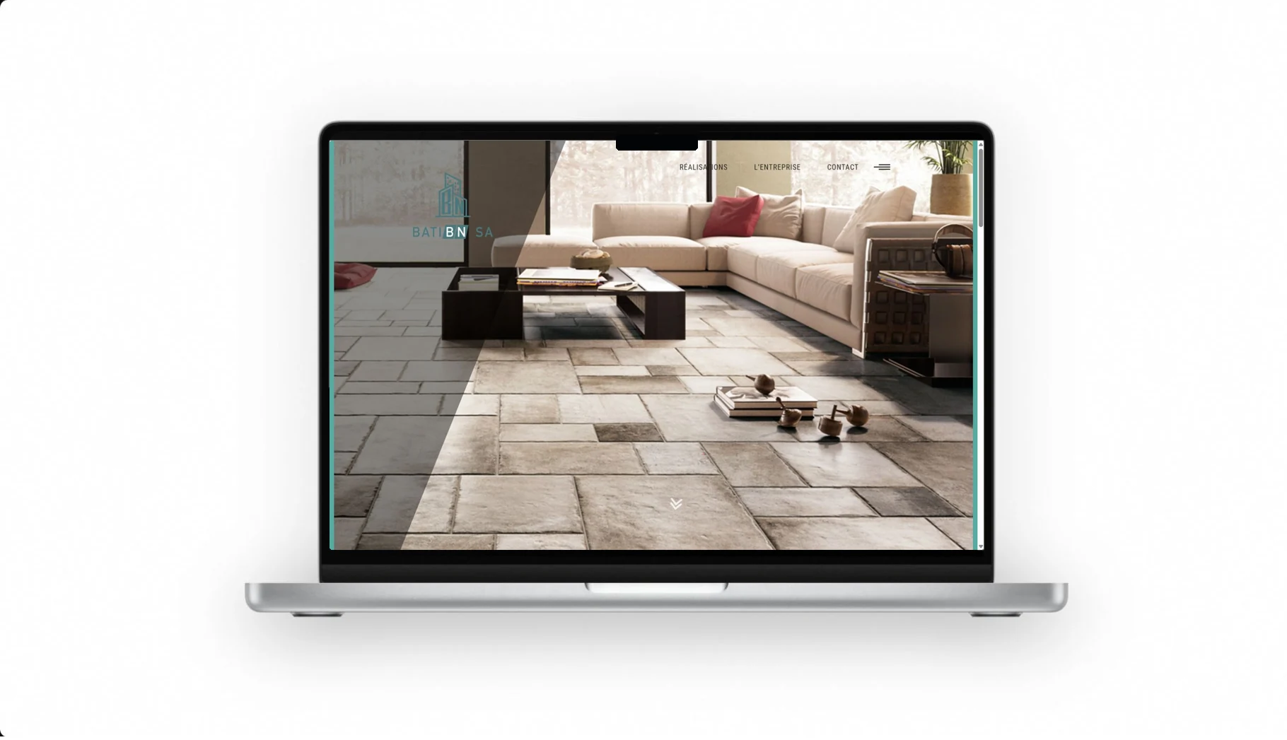 Mock-up Mac du site BATIBN SA