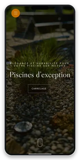 Capture responsive du site CREAZUR, Mucedola sur smartphone