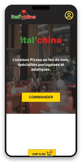 Capture responsive du site ItalChina sur smartphone
