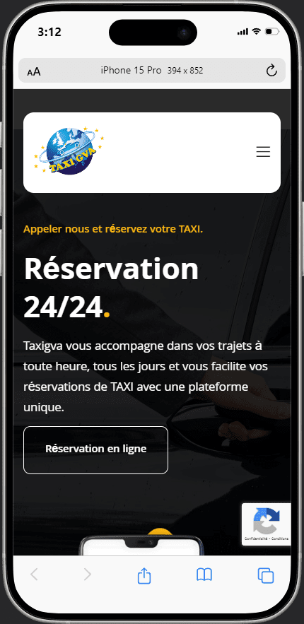 Refonte Site Web Taxi GVA