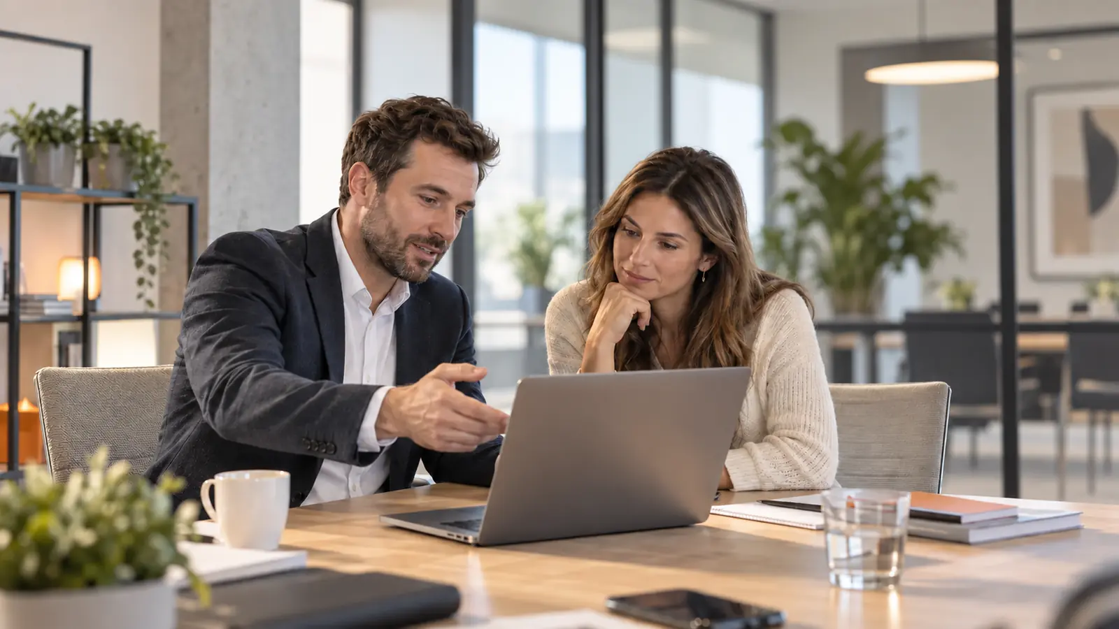 Échange entre une entreprise et une agence web à Genève
